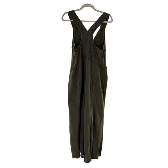 Anthropologie Daily Practice Green The Palmra Cotton Wide Leg Jumpsuit - Picture 8 of 12